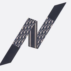Adorbs Dior oblique silk twilly/scarf